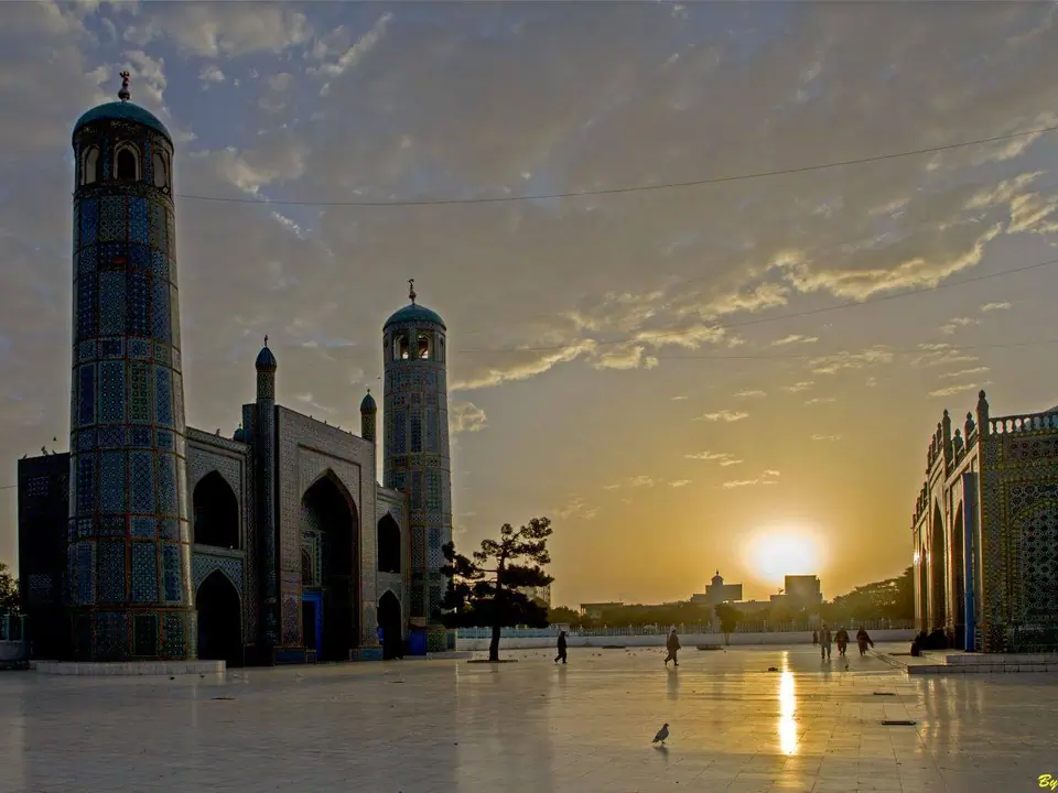 The Blue mosque of Mazar-i-Sharif