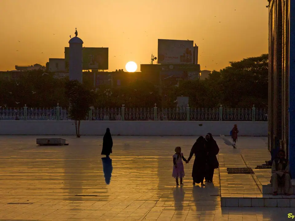 The Blue mosque of Mazar-i-Sharif