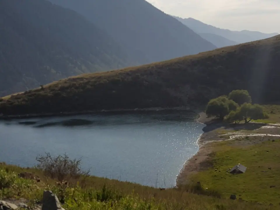 Zhashyl​​-Kel lake in Chong Kemin National park