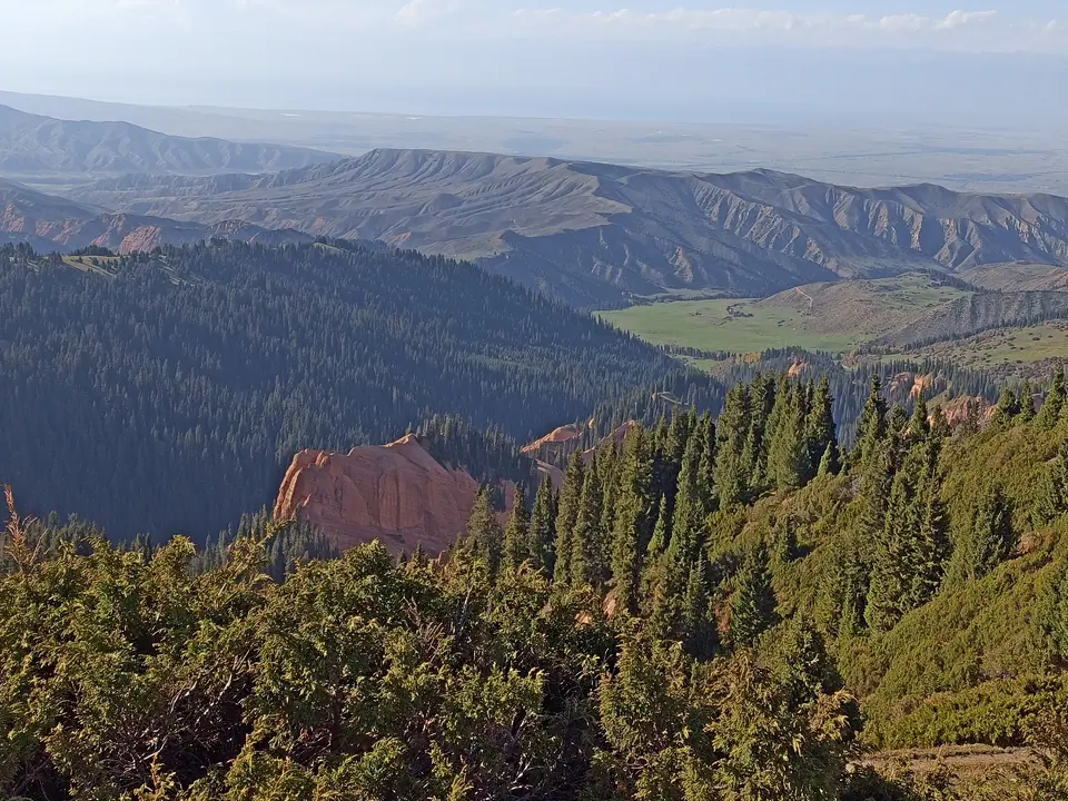 Red canyon of Irdyk valley