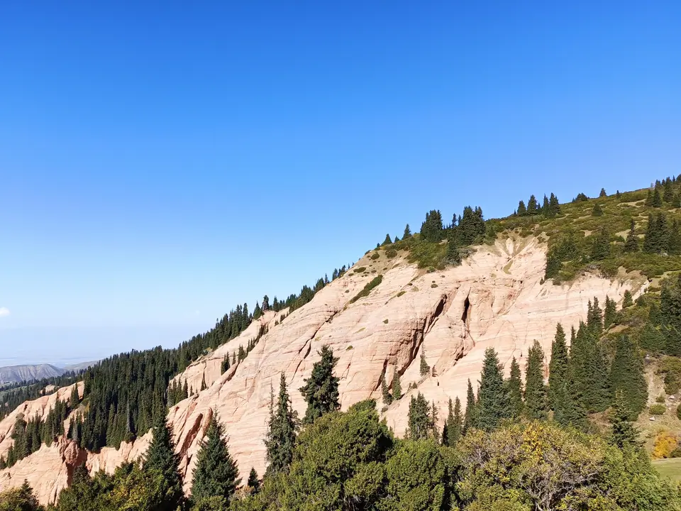 Red canyon of Irdyk valley