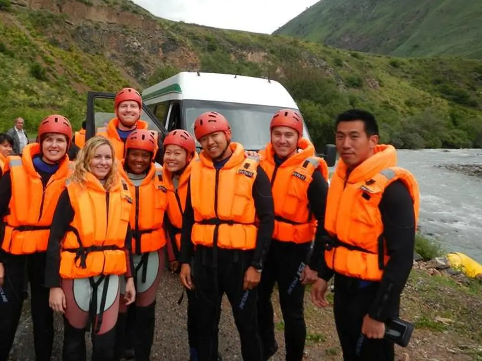 Rafting in Chong Kemin river