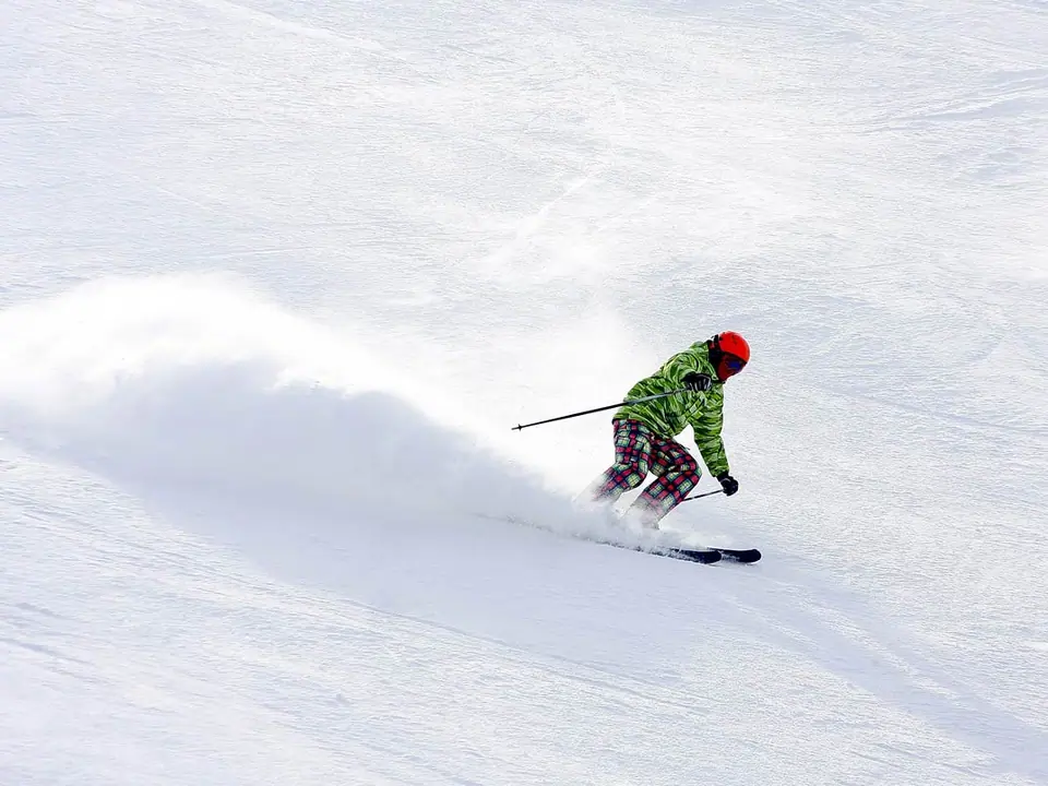 Slopes of the ski resort of Orlovka