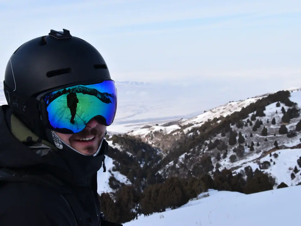 View of Bishkek from Oruu-Say ski resort