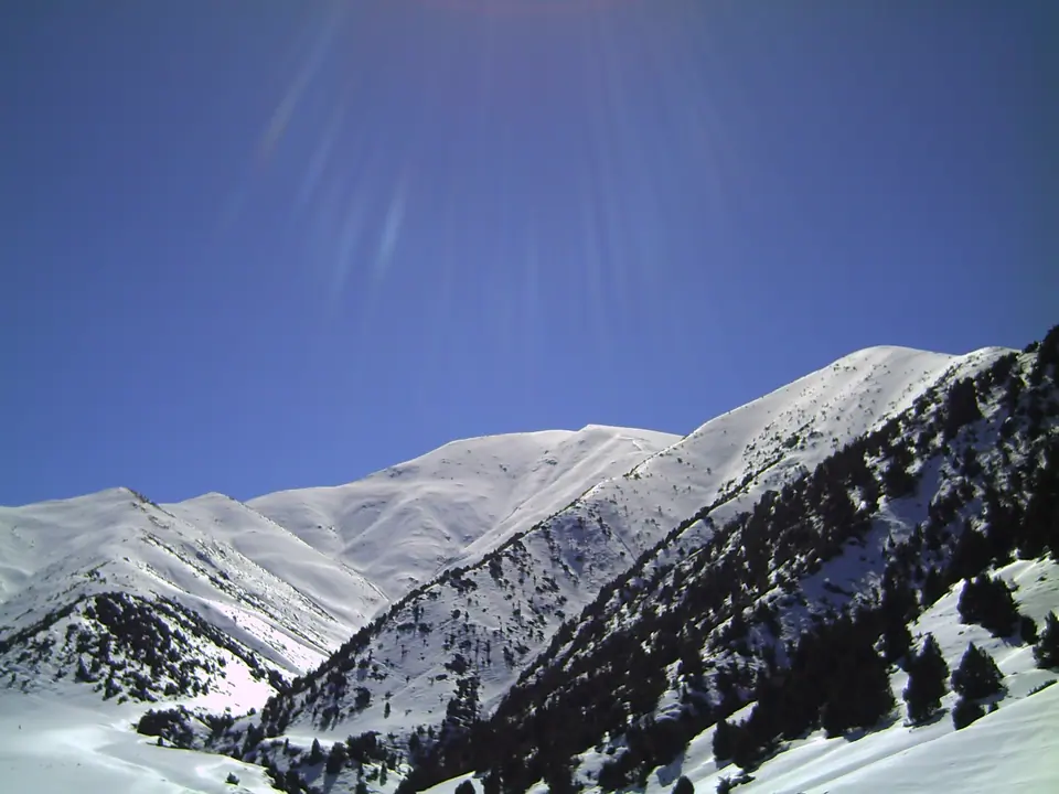 Chunkurchak gorge in winter