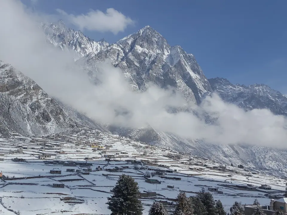 Village on the foot of the ski resort of Naltar