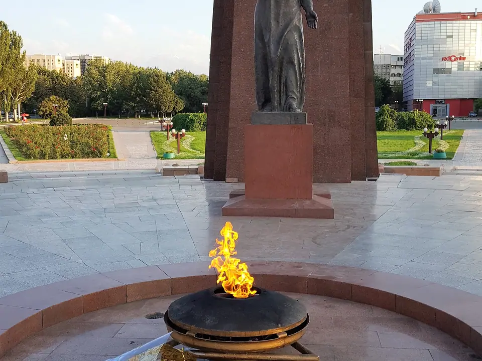 2WW Victory square of Bishkek, capital of Kyrgyzstan 