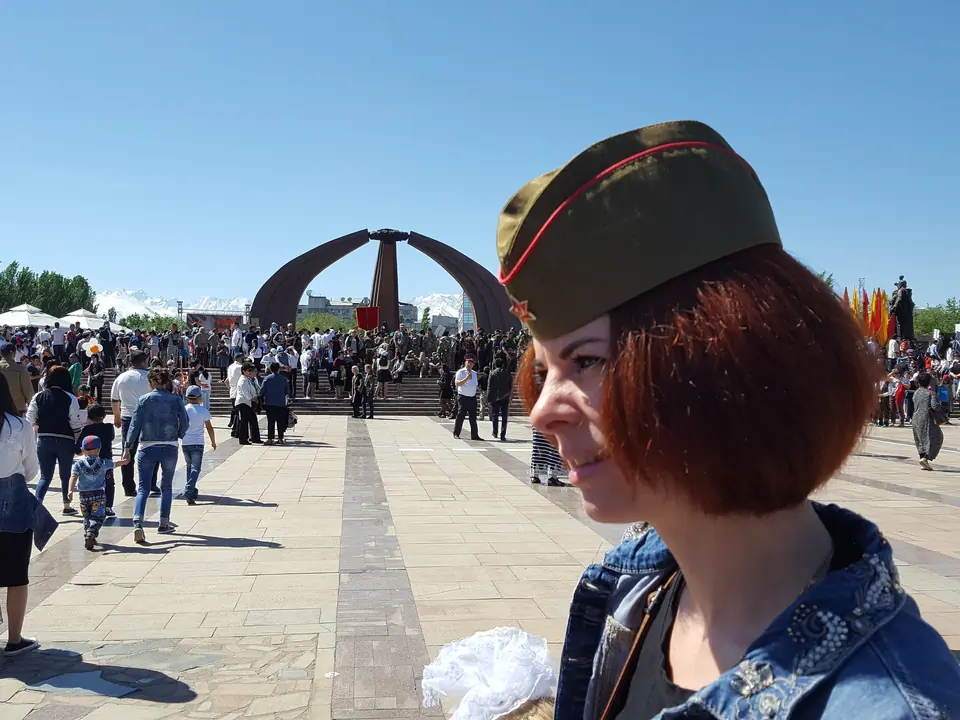 2WW Victory square of Bishkek, capital of Kyrgyzstan 