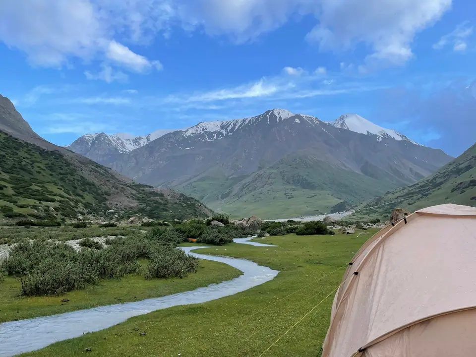 Campsite on the Silk Road in the Juku valley