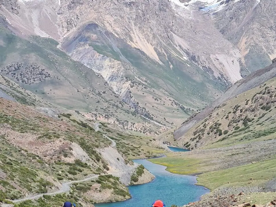 Yashyl Kel lake in the Juku valley while hiking to the Juku pass