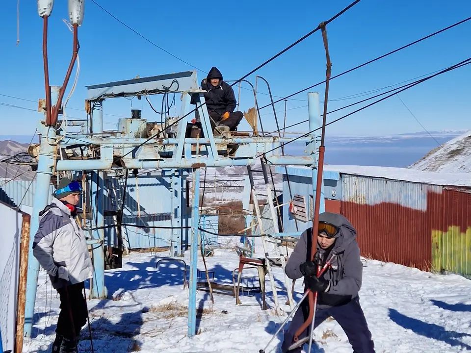 The shortest ski lift of the Norus ski resort