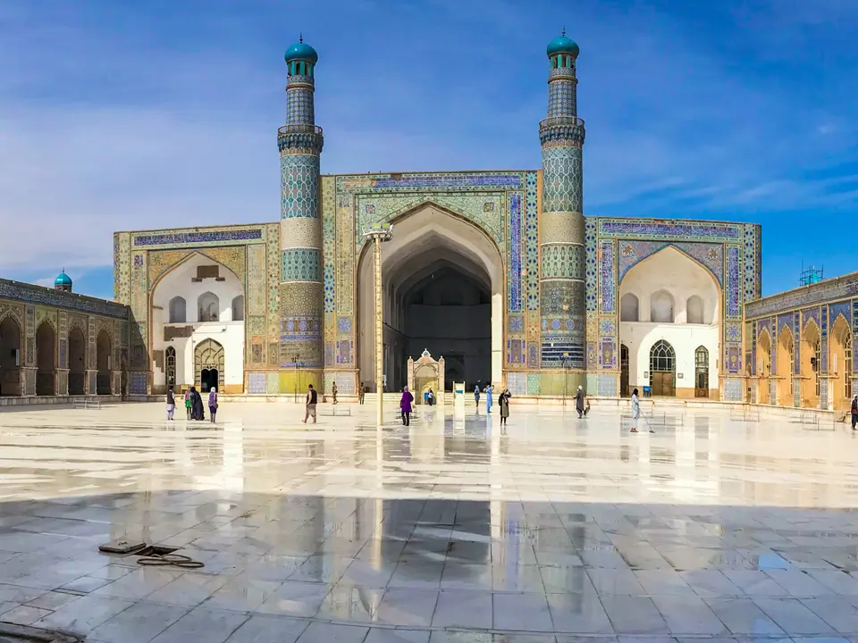 The Great Mosque of Herat (Pashto: د هرات لوی جومات ; Dari: مسجد جامع هرات, romanized: Masjid-i Jāmi‘-i Herāt)