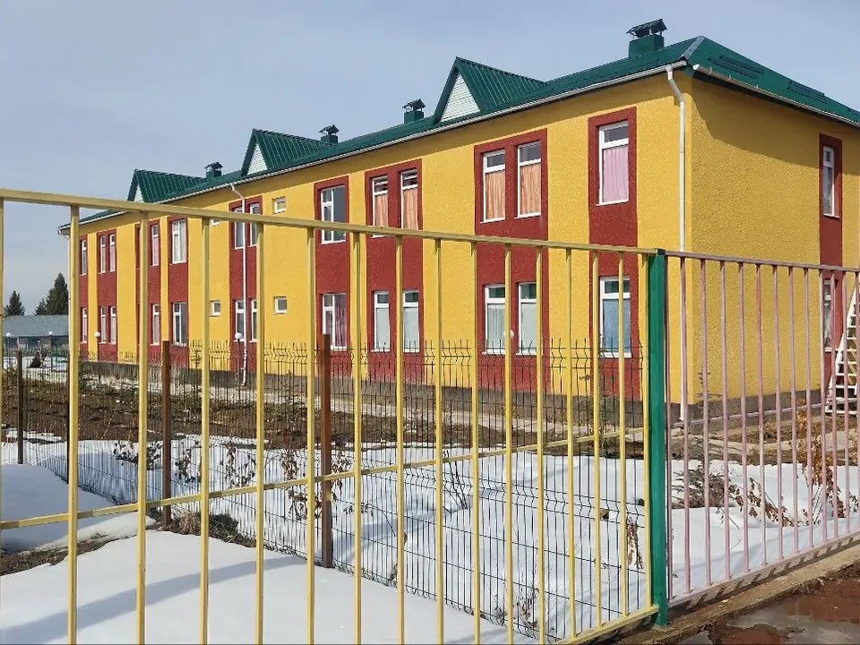 The nursery school of the village of Svetlaya Polyana in the Jeti Oguz district