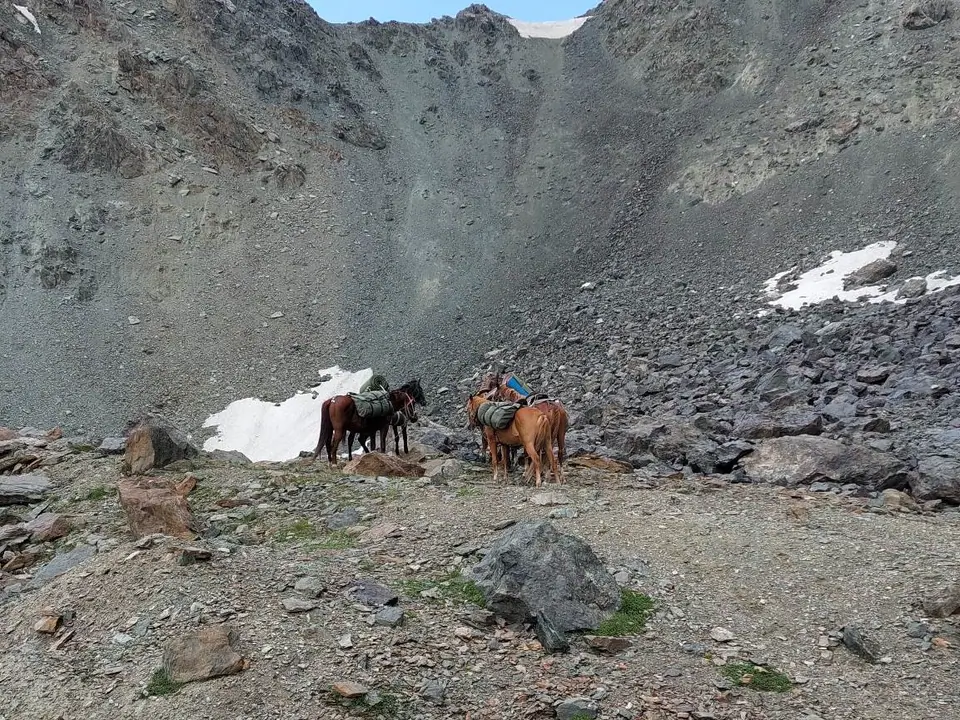 Archa Tor pass between Asan Tukum gorge (Jeti Oguz) and Karabatkak (Chong Kyzyl Suu)