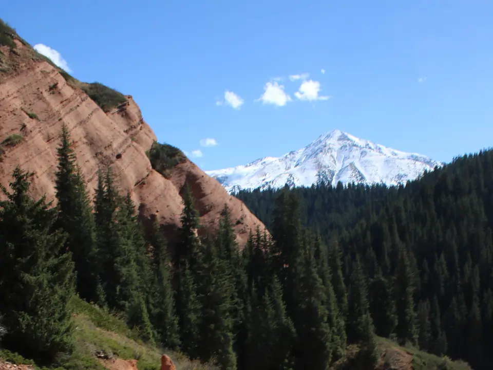 Peak Jeti Oguz, Jeti Oguz valley, Terskey Alatoo range, Jeti Oguz district, Issyk Kul Oblast, Kyrgyzstan