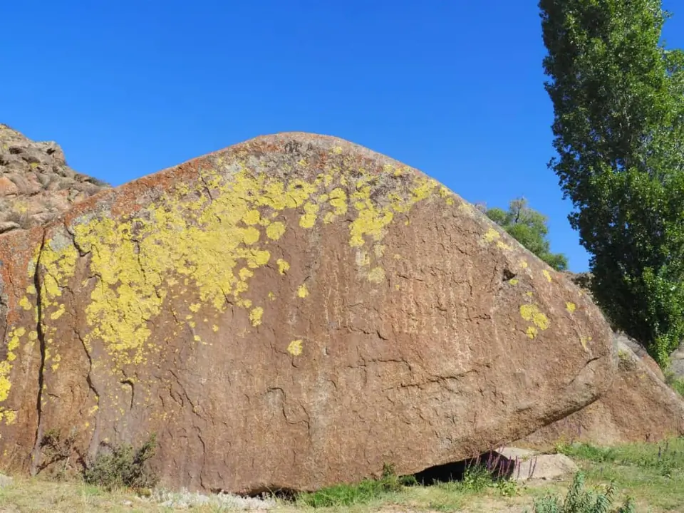 Chiyim-Tash petroglyph is located in Talas village