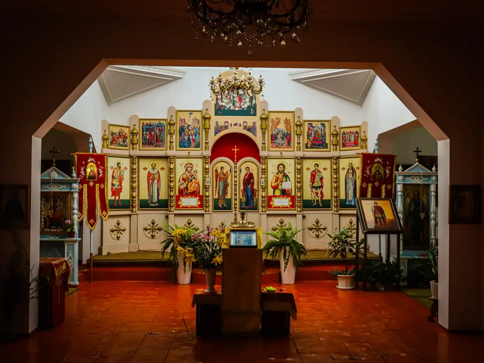 Church in the village of Teplokluchenko