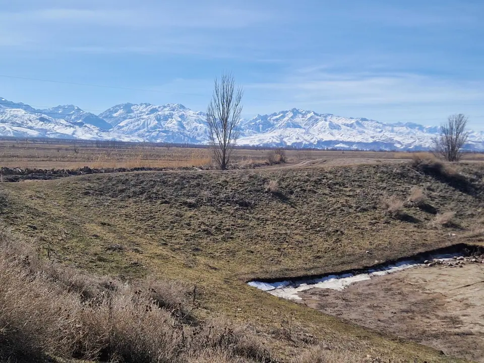 Ruins of the ancient city of Suyab on the foot of the Kyrgyz Alatoo range in the Chuy valley was founded in the sixth century