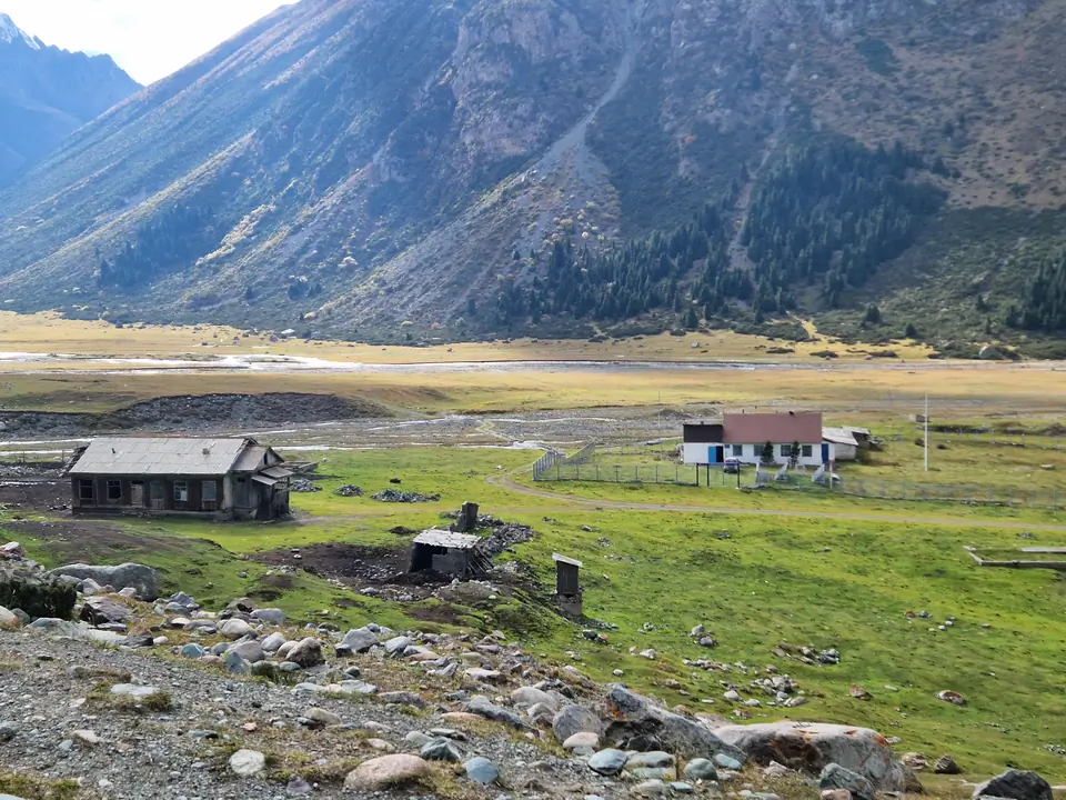 Meteo station of Kok Kyia at altitude of 2800 meters in the Turgen Ak-Suu gorge