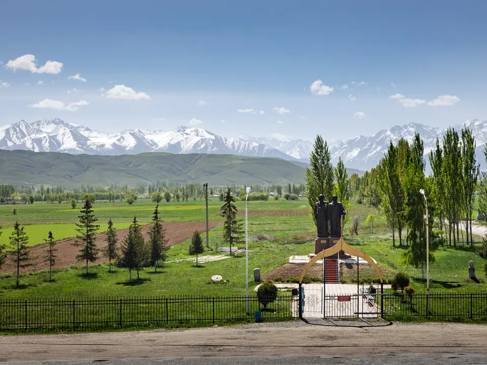 View to the mountains from Orgochor museum 