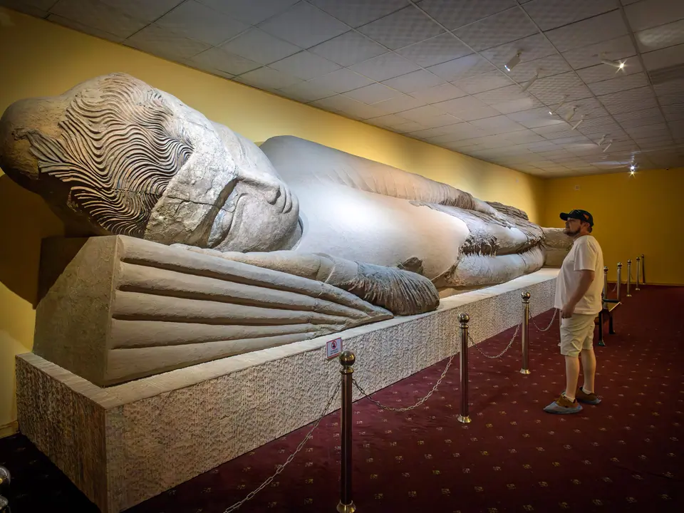 Sleeping Buddha in National Museum Dushanbe