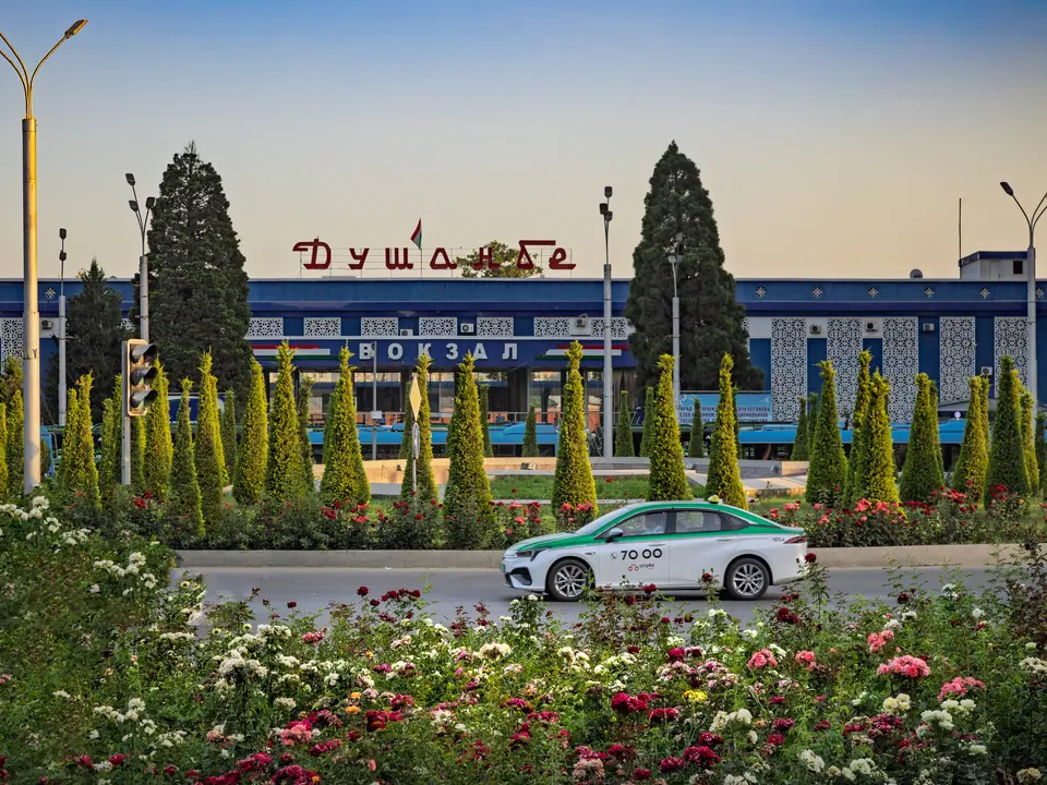 Railway station of Dushanbe