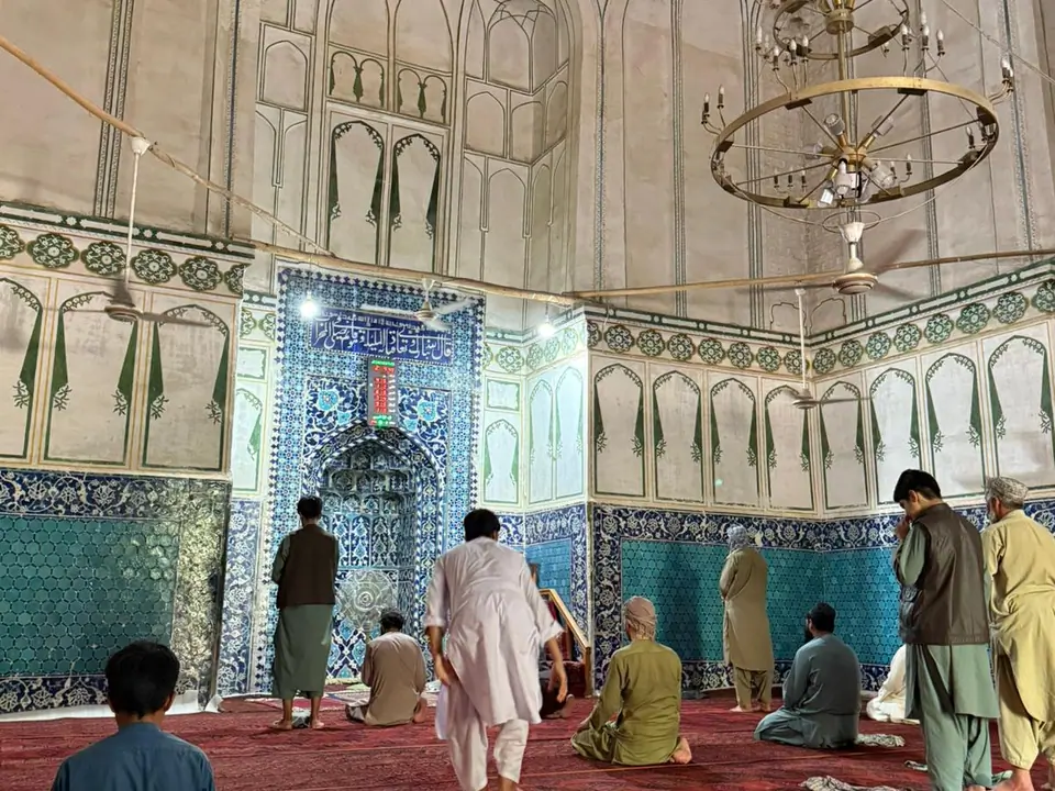 Inerior of mosque of Balkh in Afghanistan