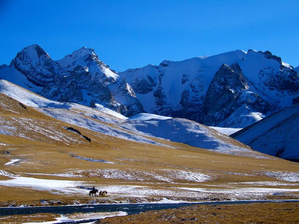 Kel Suu valley in winter