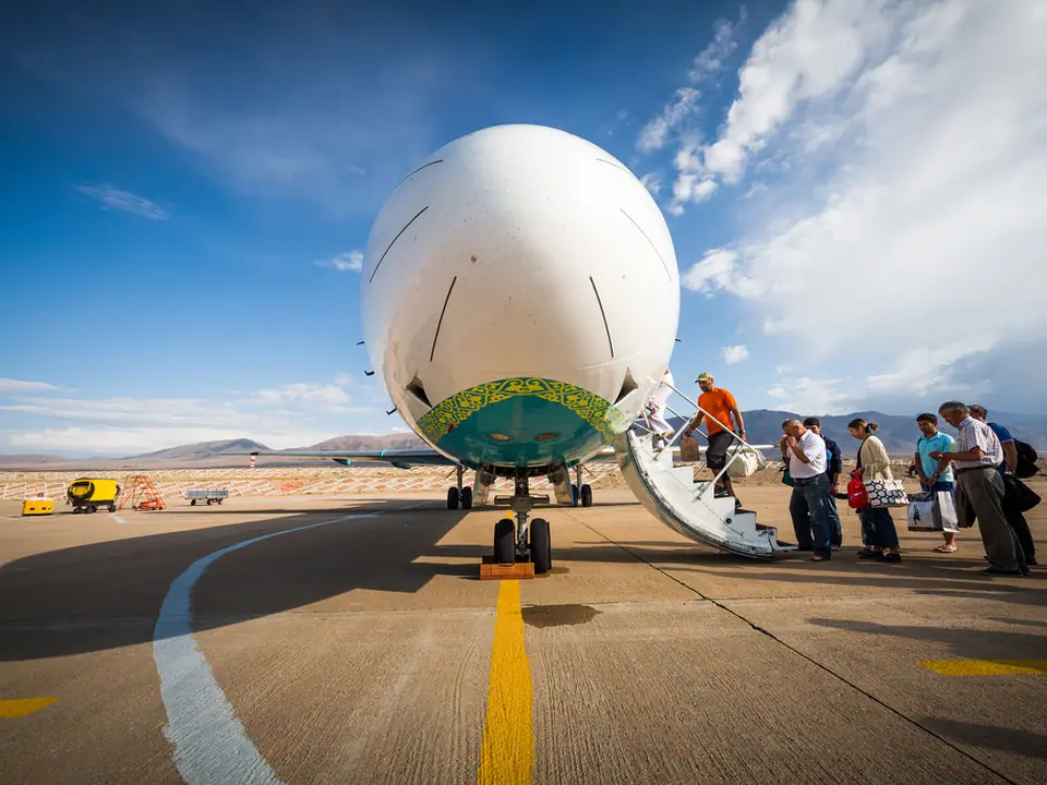 Tamchi Issyk-Kul International Airport Boarding