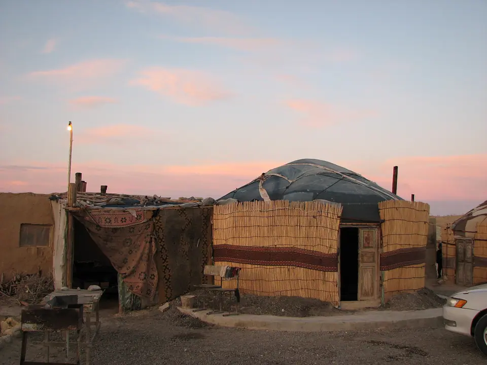 Nomadic tent in Darvaza