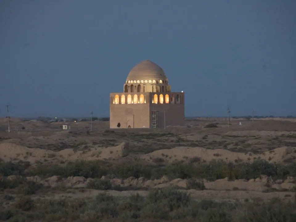 Sultan Sanjar Mausoleum in the early evening