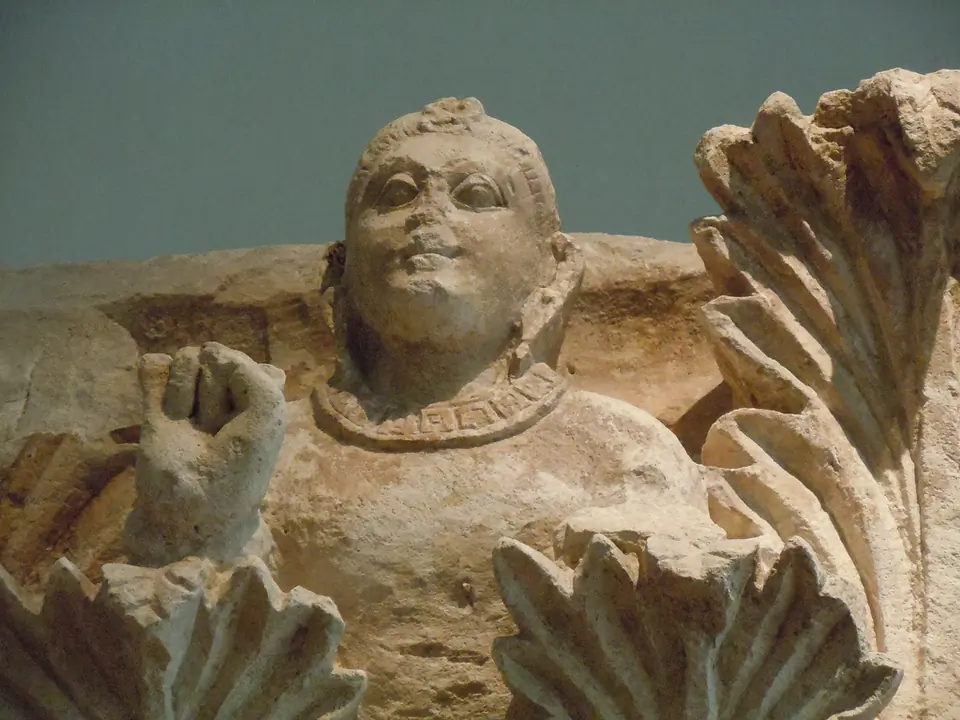 Detail of the Ayrtam Frieze (2nd century AD), from Ayrtam, near Termez