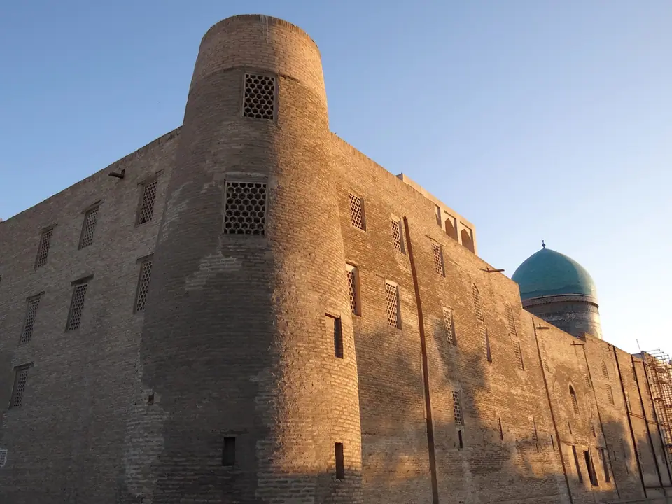 Rear of Mir-i-Arab Medressa at Sunset