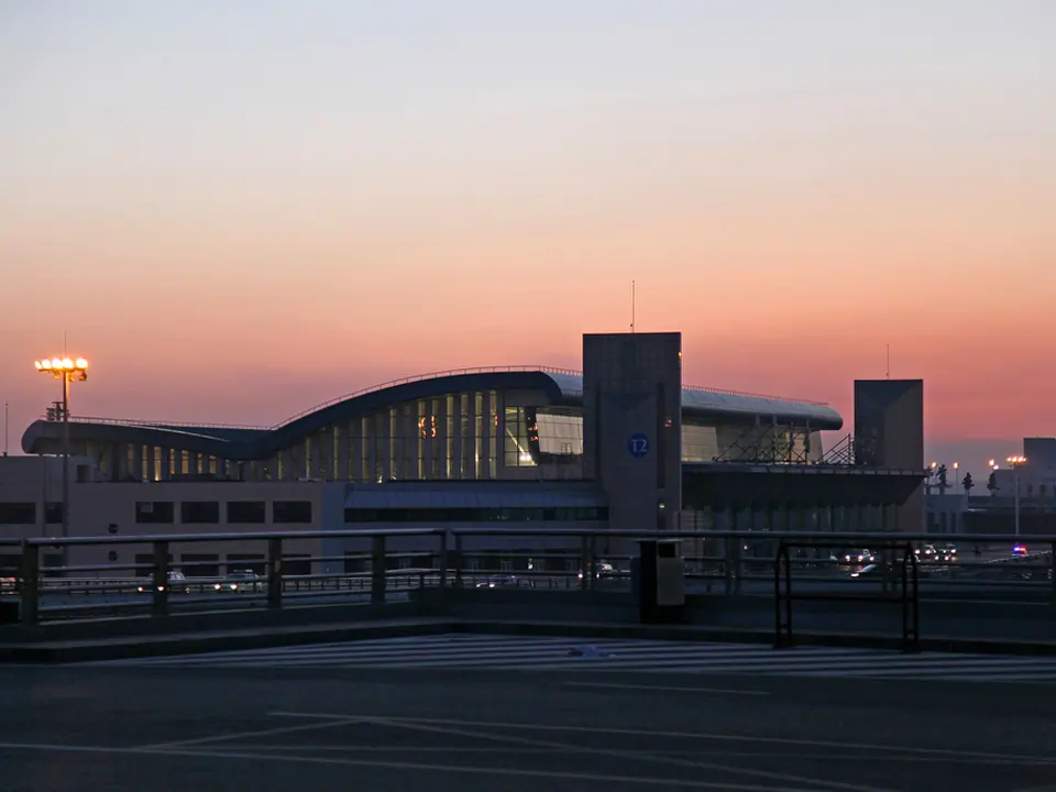 Dawn at Urumqi airport terminal 2