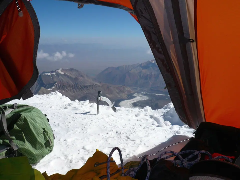 Altitude camp at peak Lenin
