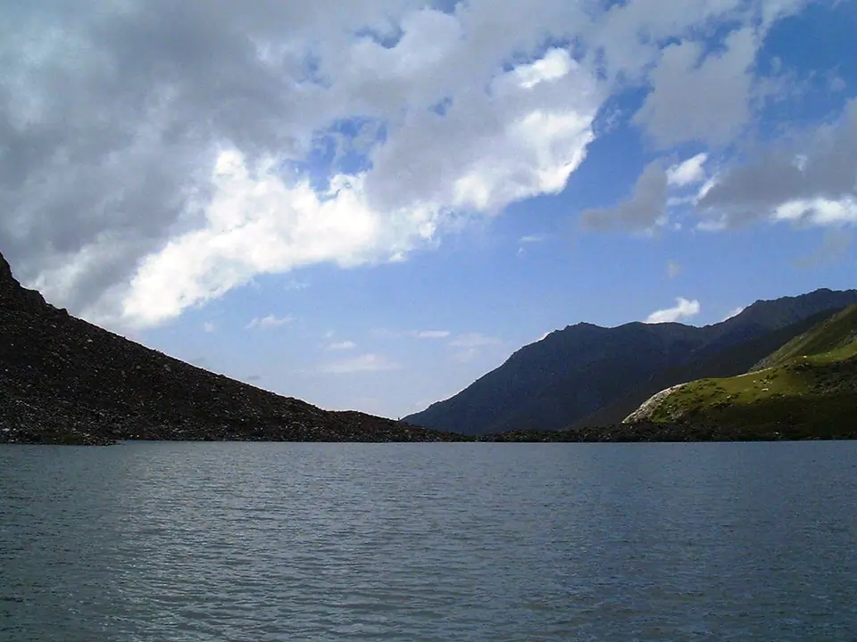 Glacier of the Chong Kyzyl Suu valley