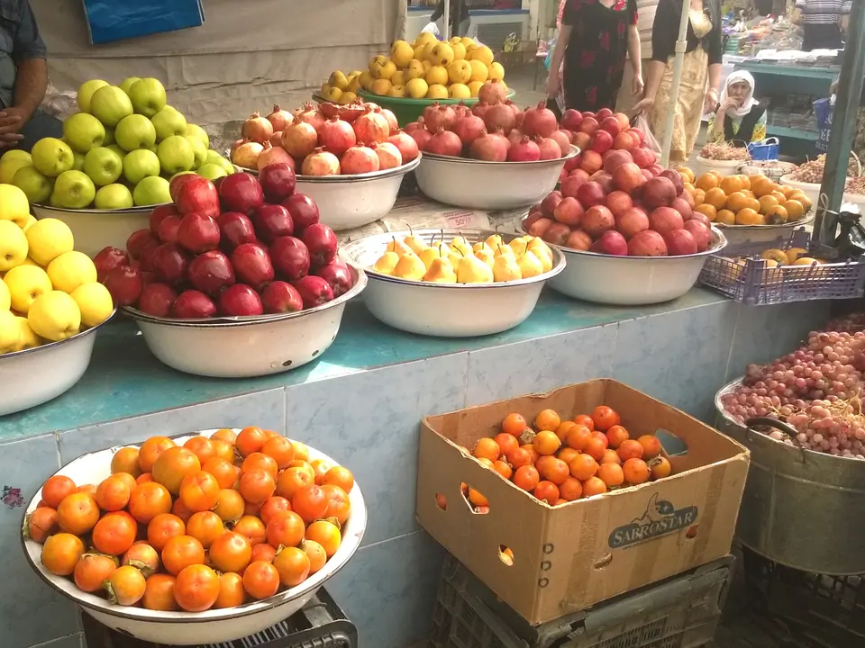 Green market of Dushanbe