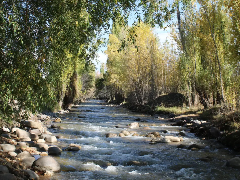 Chong Kyzyl Suu River in Kyzyl Suu village