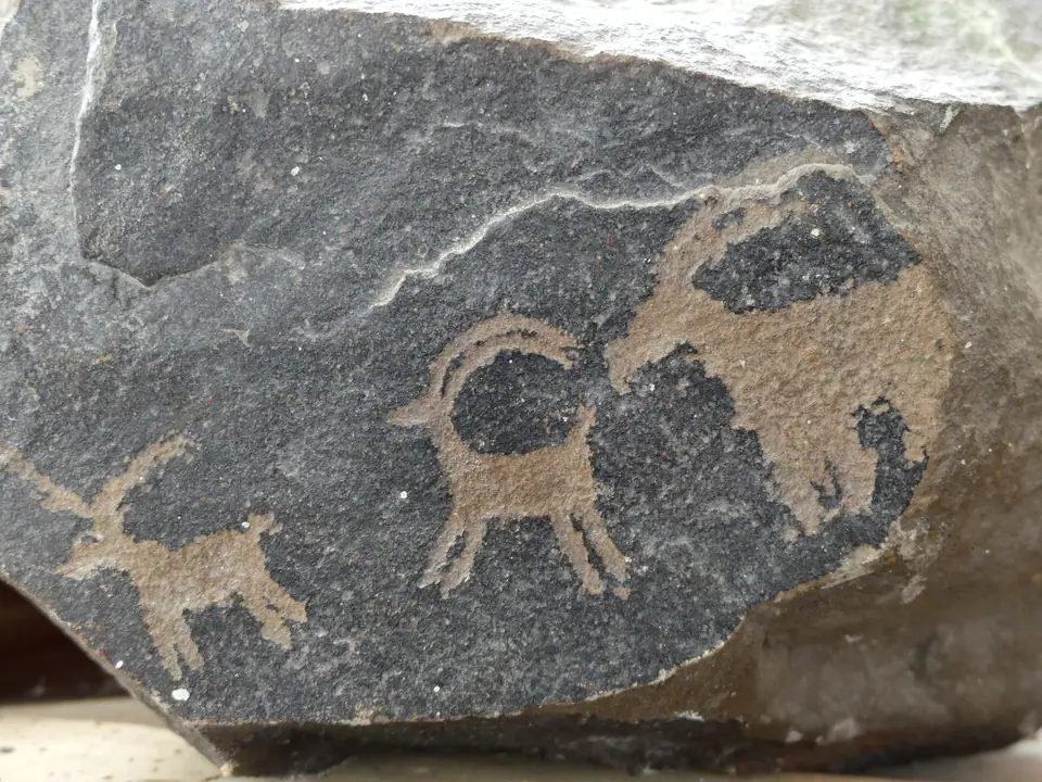 Petroglyph near the Burana Tower