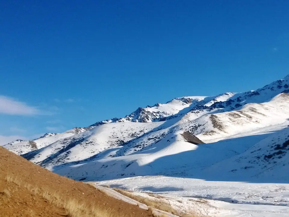 Song Kul range in winter