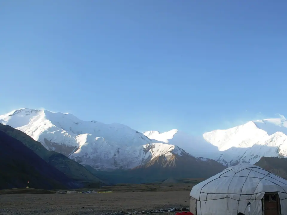 Yurt at BC peak Leniin