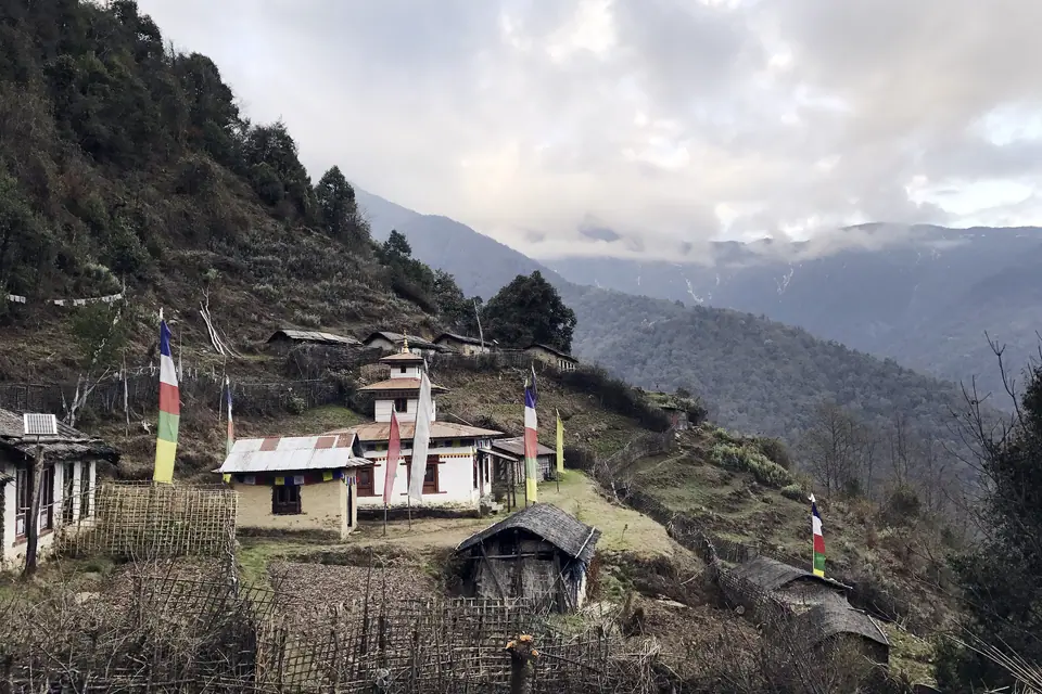 On foot of Makalu peak