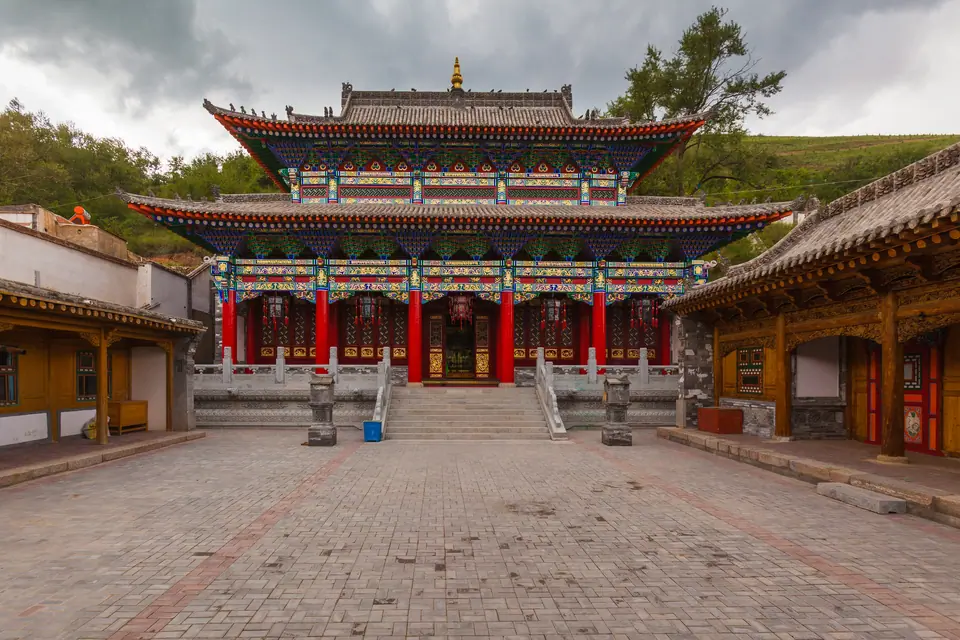 Part of the famous Buddhist Kumbum Monastery in Qinghai province, China
