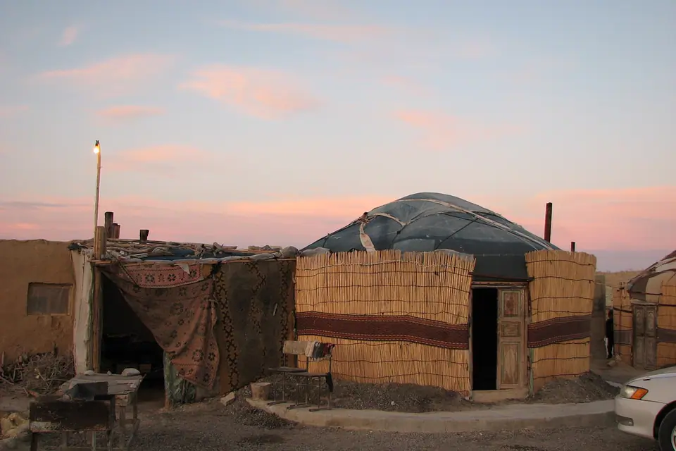Nomadic tent in Darvaza