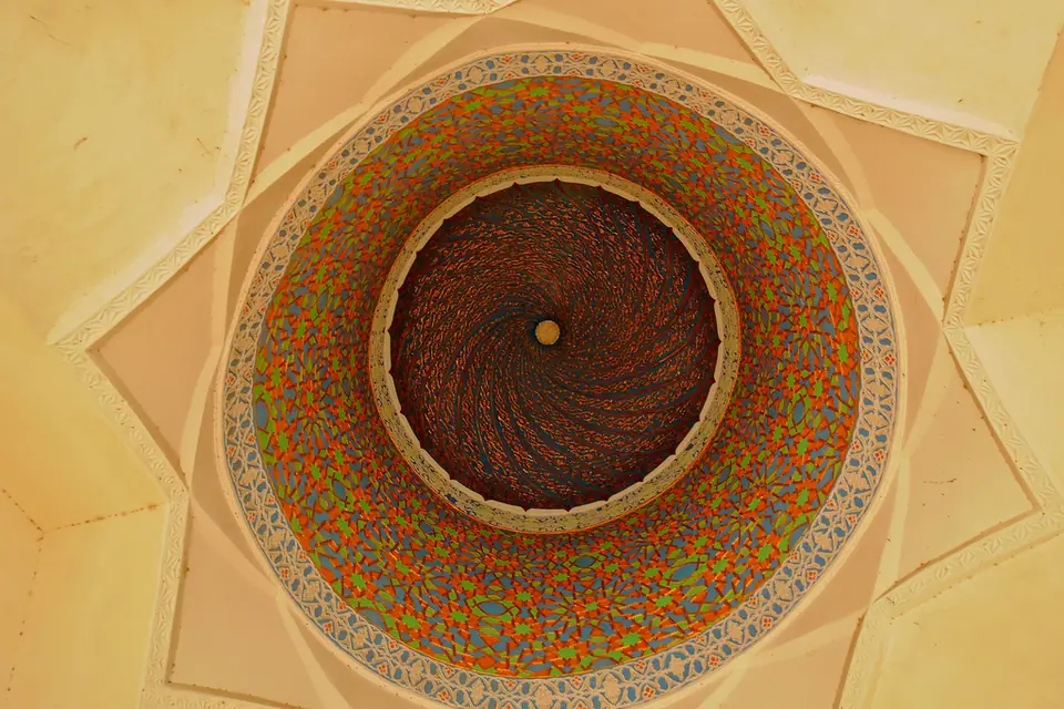 Uzbekistan, Fergana Valley, Kokand, Narbitabey Mosque & Madressa, Islamic art