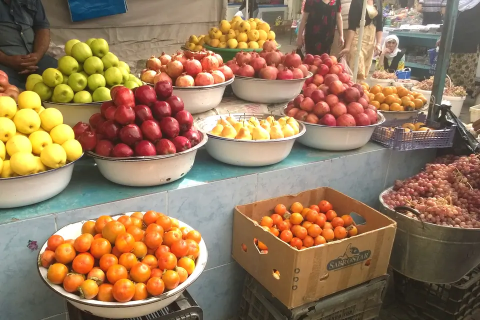 Green market of Dushanbe
