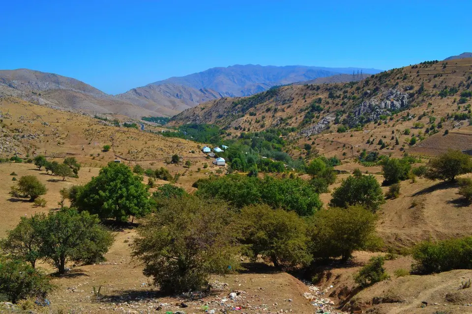 Miranqul mountains in Samarkand