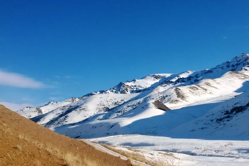 Song Kul range in winter
