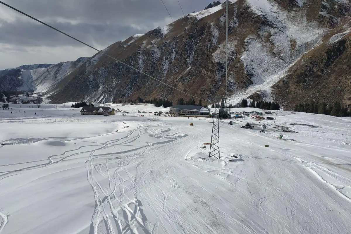 A small ski resort situated in the Kichi Kemin valley