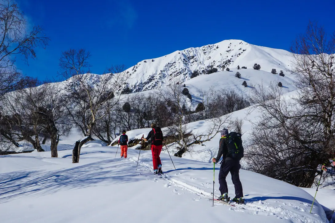 Ski touring in Arslanbob